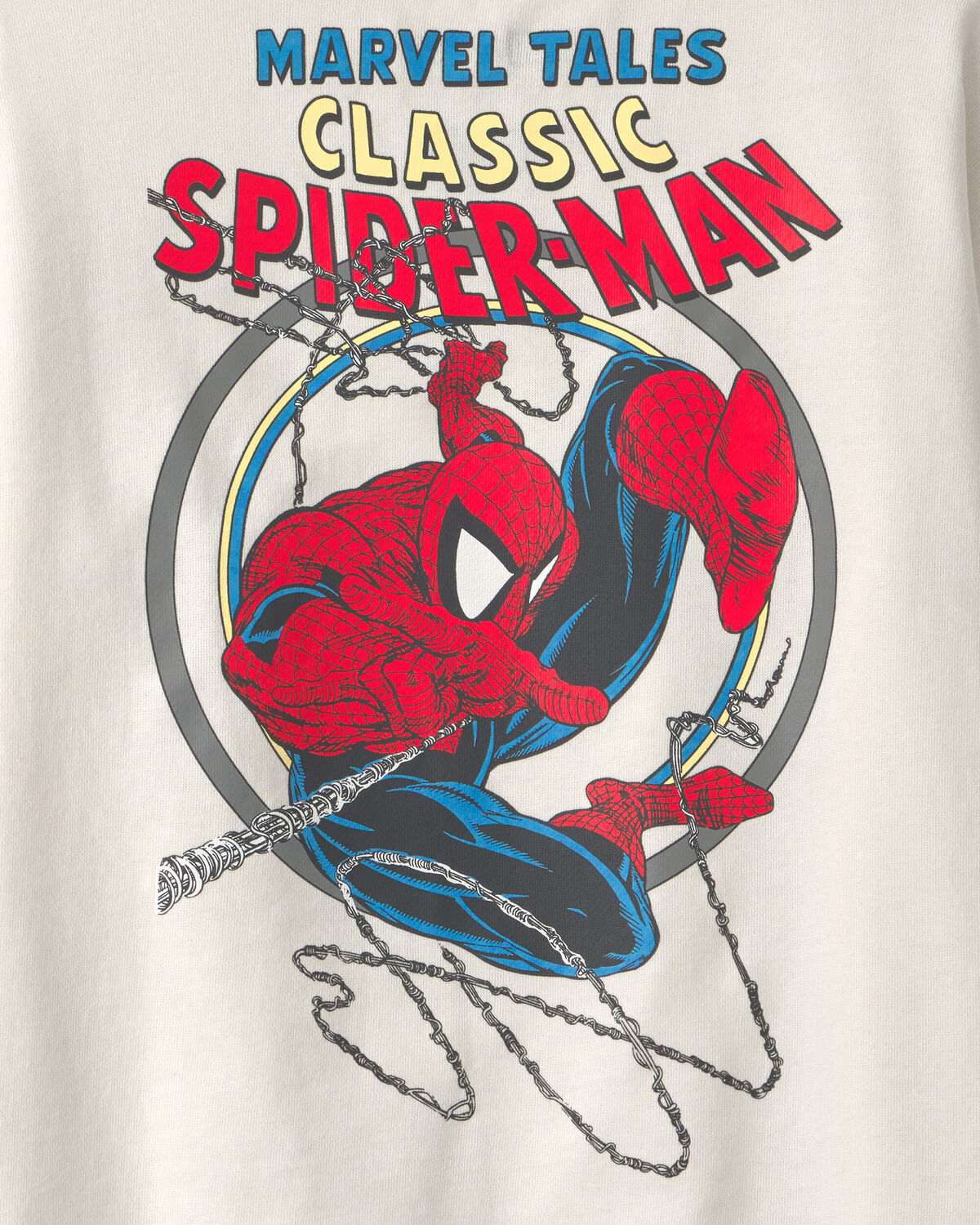 Boys ©Marvel Spider-Man French Terry Pullover Sweatshirt - White - Image 4