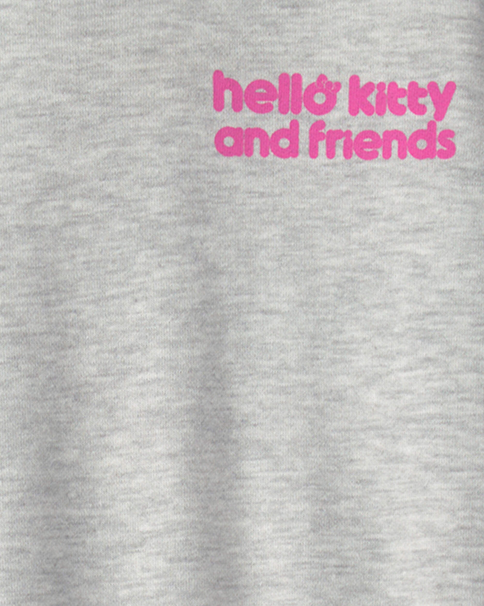 Girls Hello Kitty® French Terry Pullover Sweatshirt - Grey - Image 5