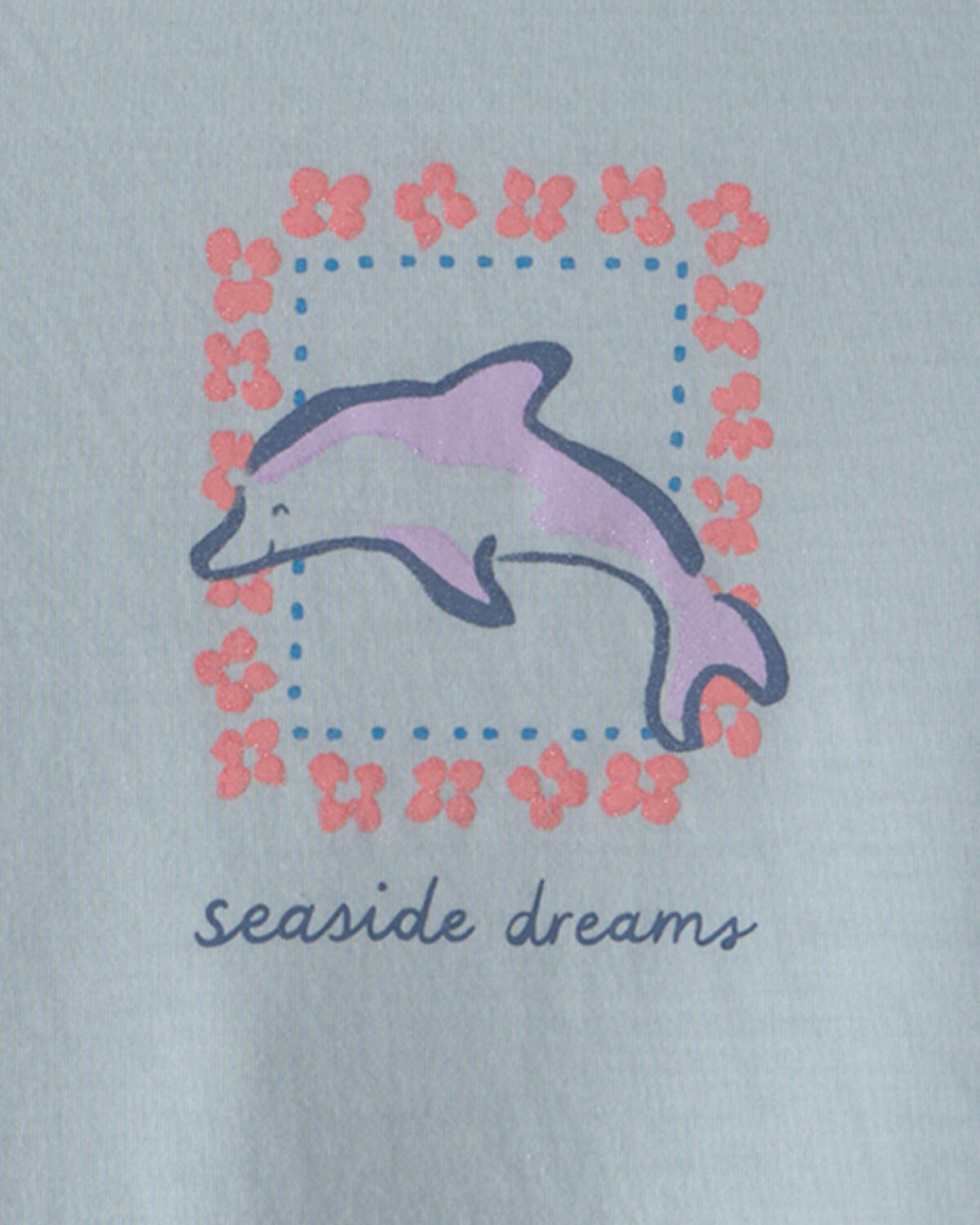 Girls 2-Piece Dolphin Sleeveless Pajama Set - Blue - Image 2