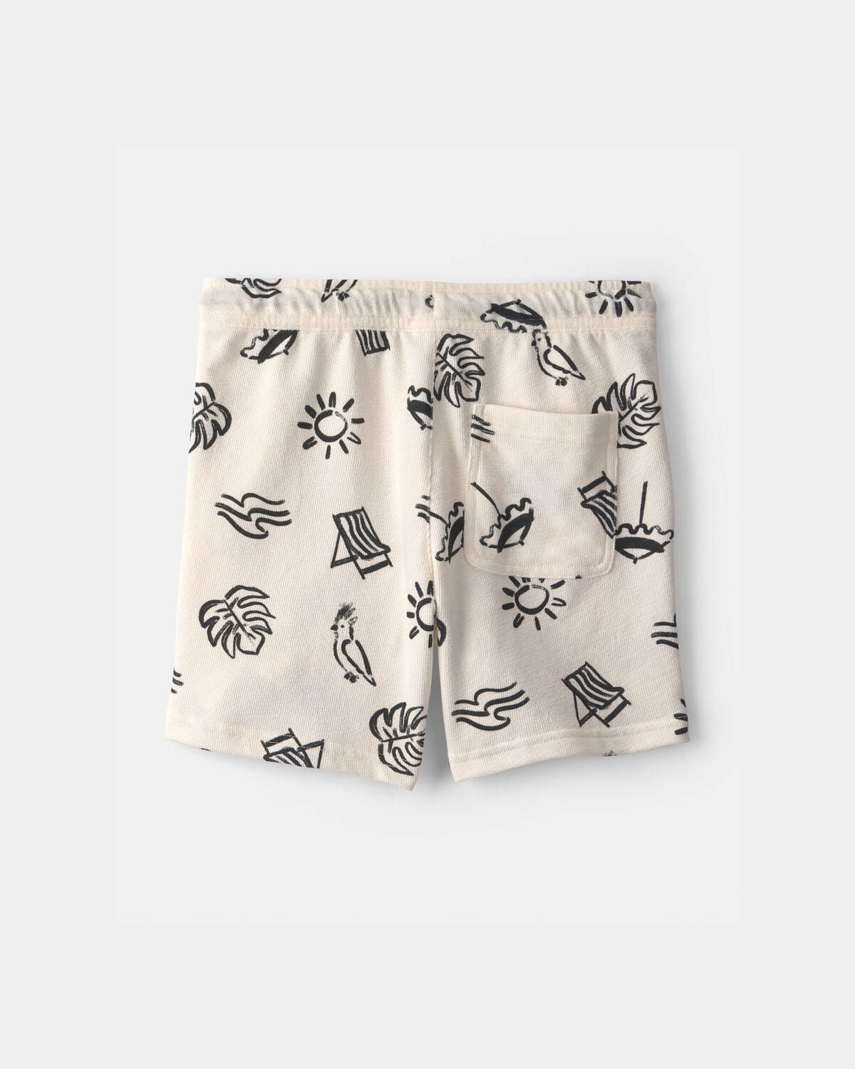 Boys Beach Pocket Shorts - Black/Ivory - Image 4