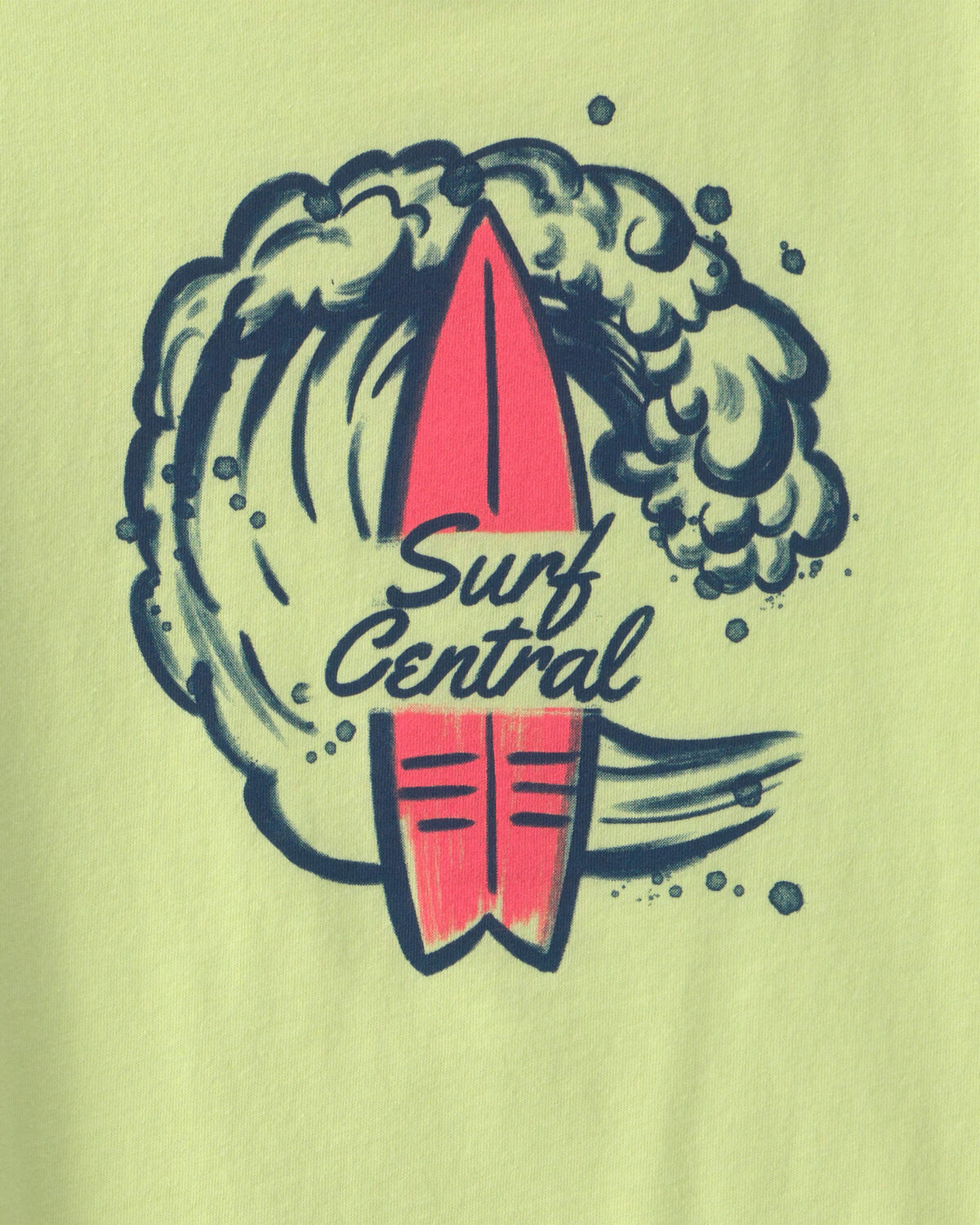 Boys 'Surf Central' Graphic Tee - Green - Image 2