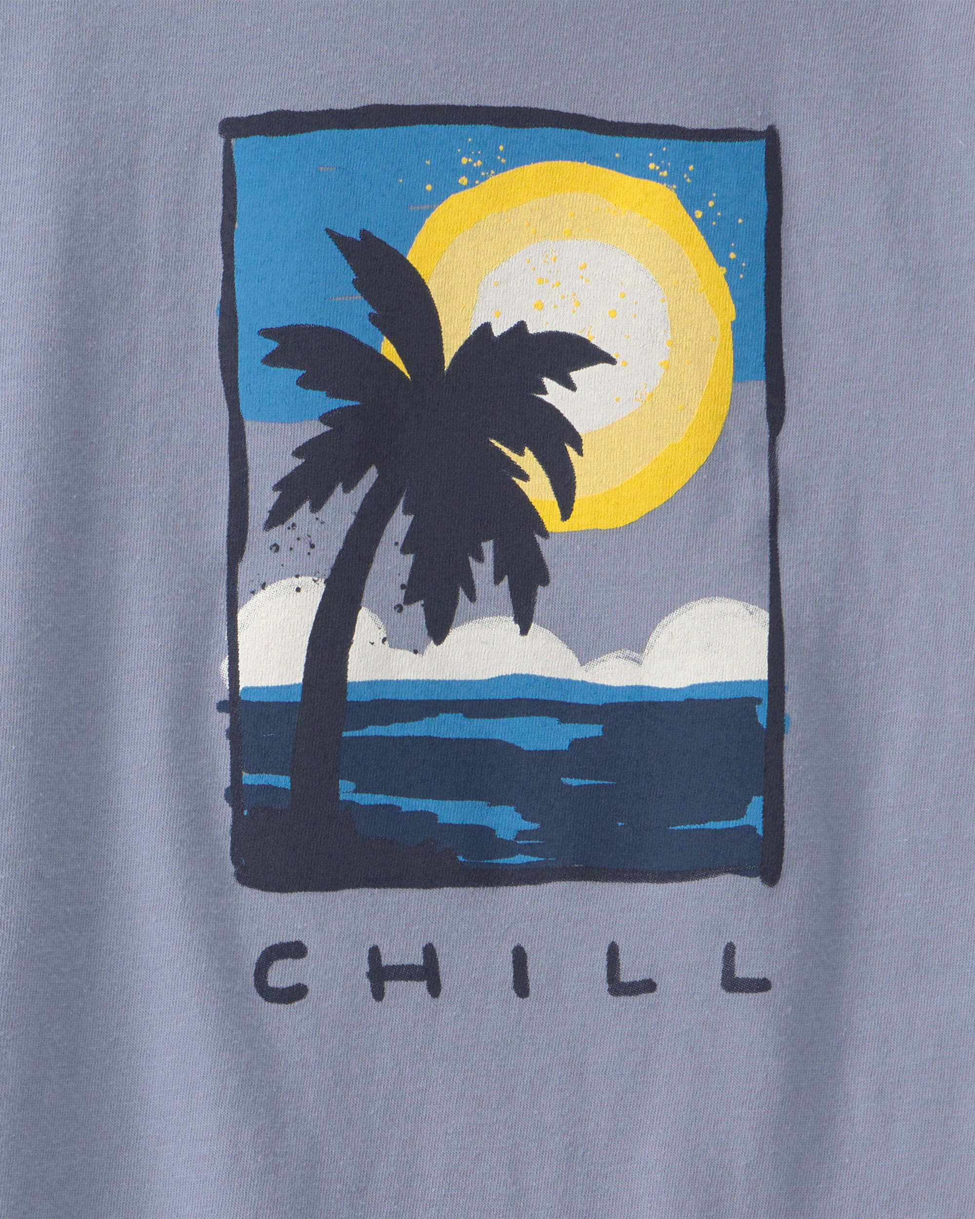 Boys 'Chill' Beach Graphic Tee - Blue - Image 3