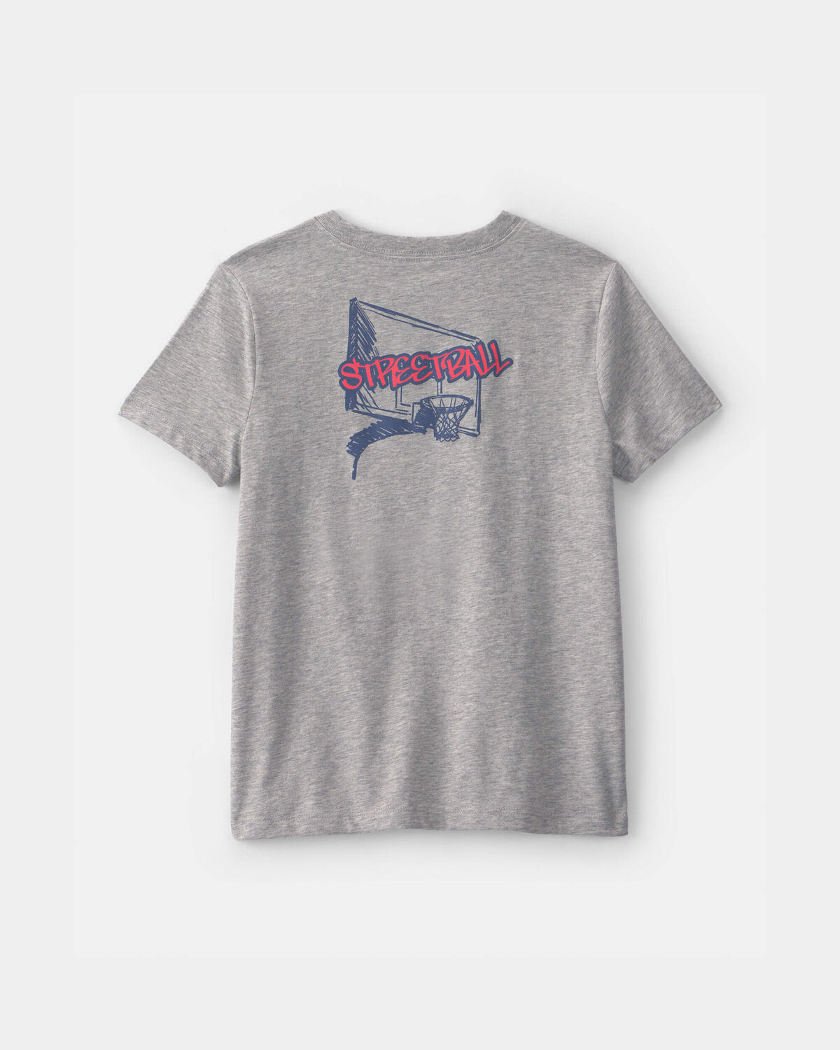 Boys 'Streetball' Basketball Graphic Tee - Grey - Image 2
