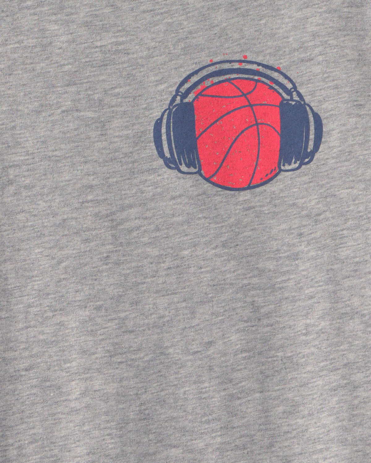 Boys 'Streetball' Basketball Graphic Tee - Grey - Image 3
