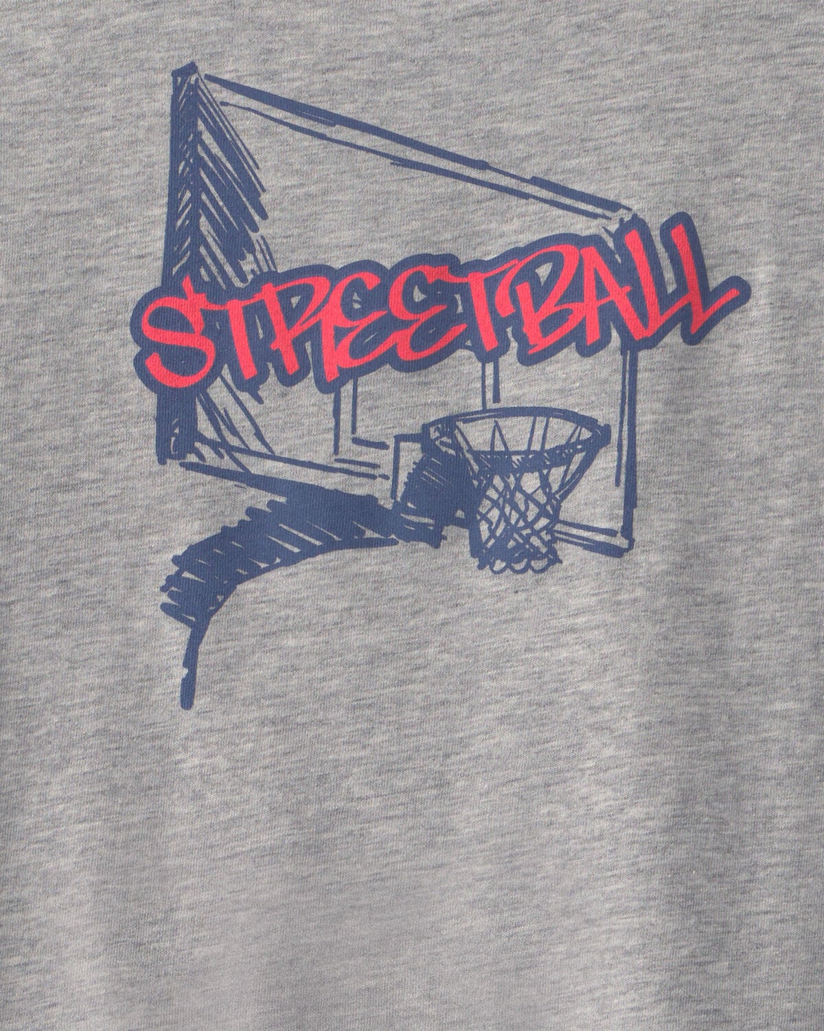 Boys 'Streetball' Basketball Graphic Tee - Grey - Image 4