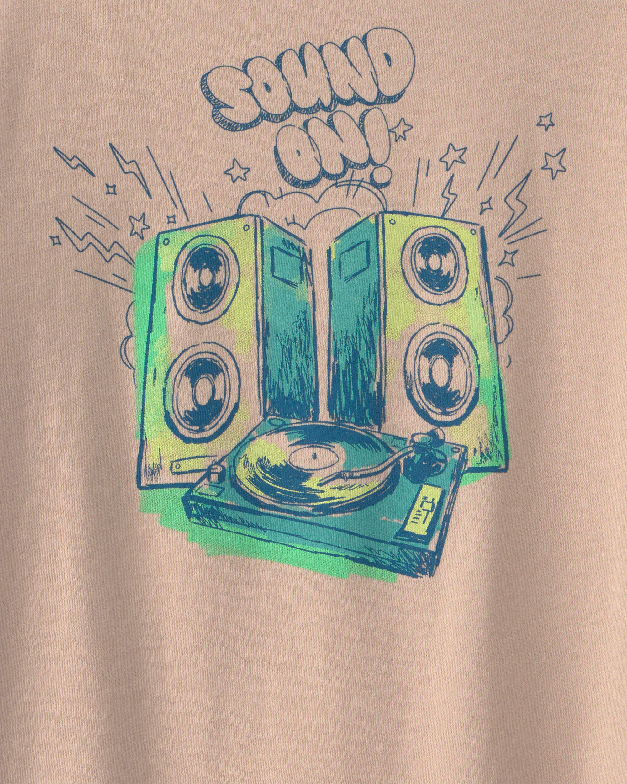 Boys 'Sound On' Music Graphic Tee - Tan - Image 3
