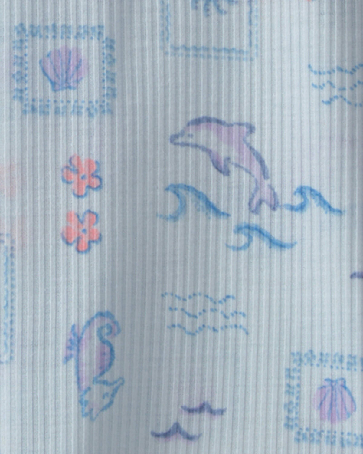 Girls Dolphin Sleeveless Night Gown - Blue - Image 2