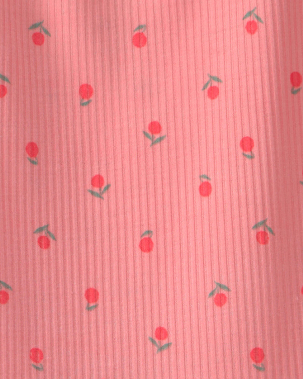 Girls Cherry Sleeveless Night Gown - Coral - Image 2