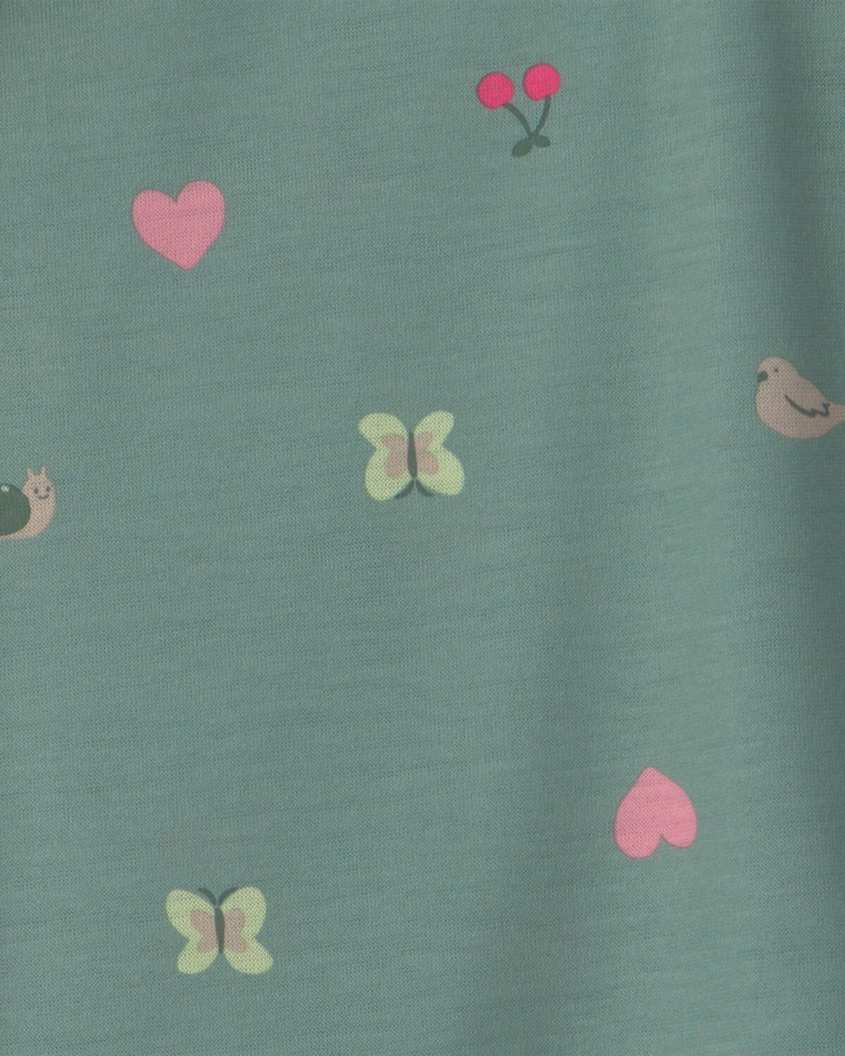 Girls 2-Pack Butterfly Night Gowns - Pink/Green - Image 3