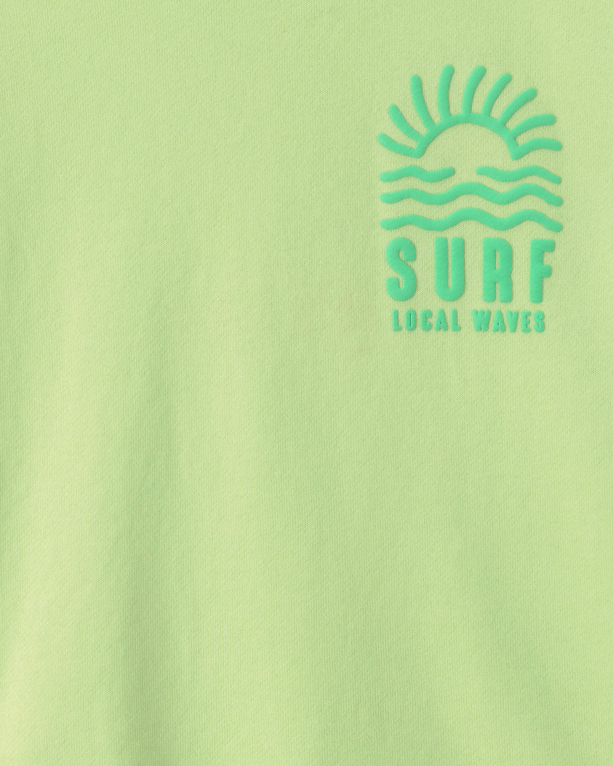 Boys Surf French Terry Graphic Tee - Green - Image 6