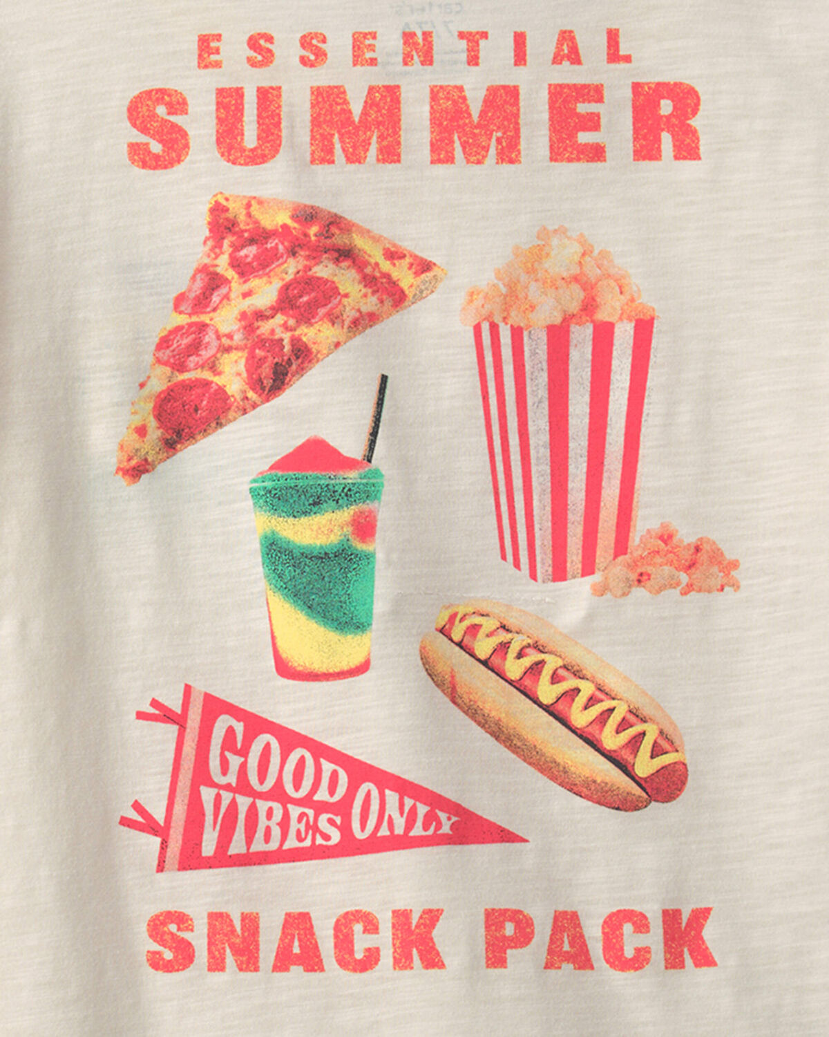 Boys 'Summer Snack Pack' Graphic Tee - Cream - Image 4