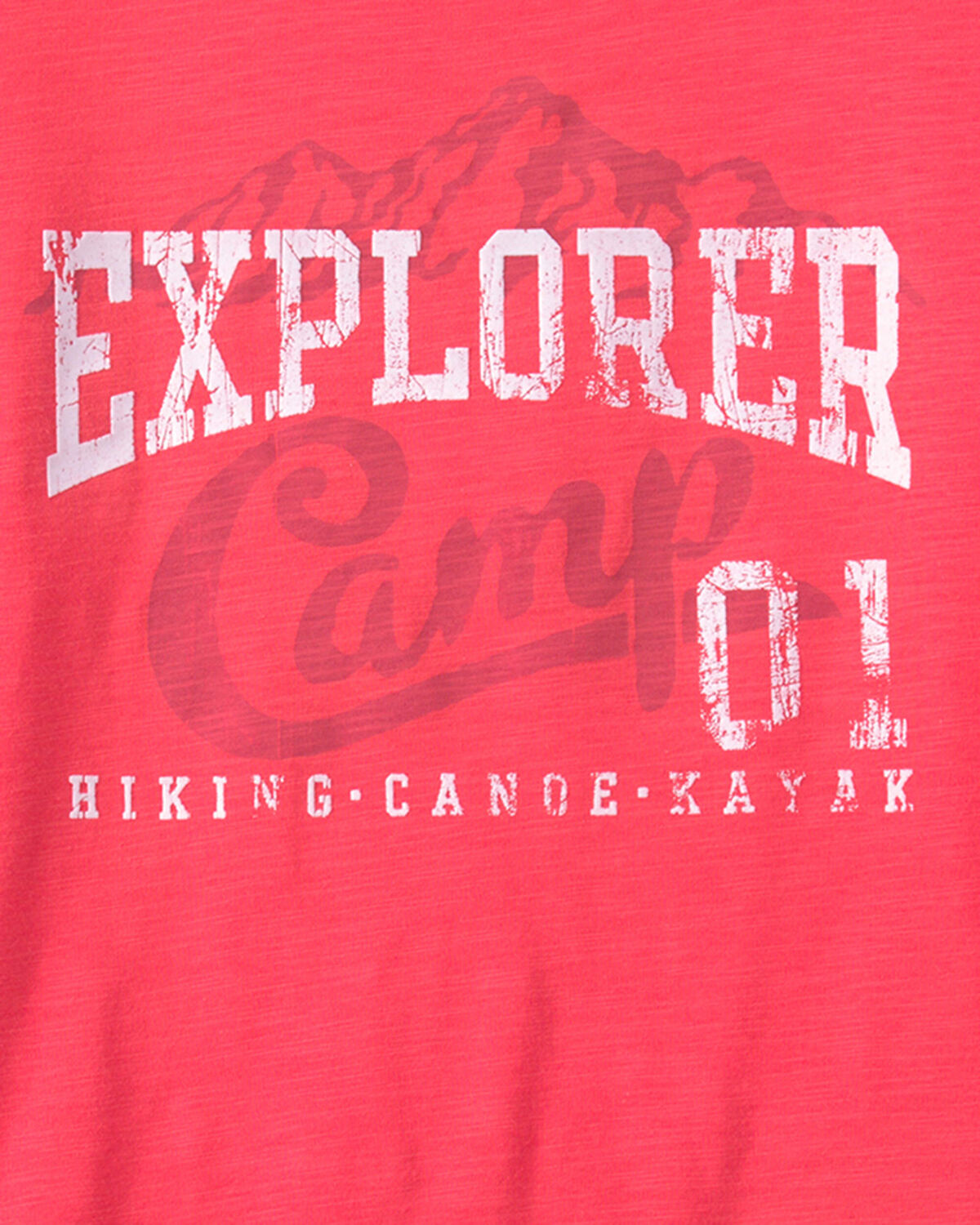 Boys 'Explorer Camp' Graphic Tee - Coral - Image 2