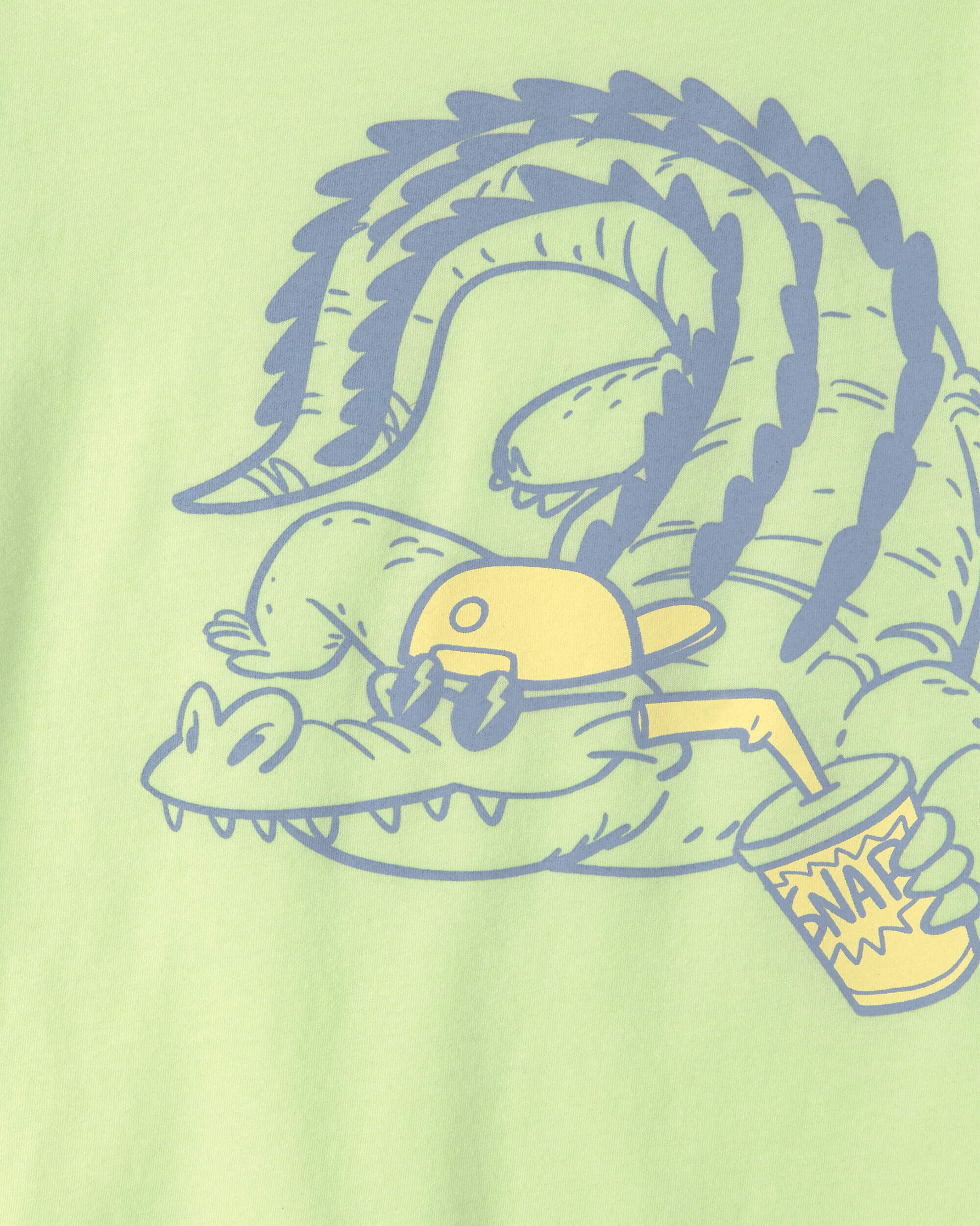 Boys Alligator Graphic Tee - Green - Image 3