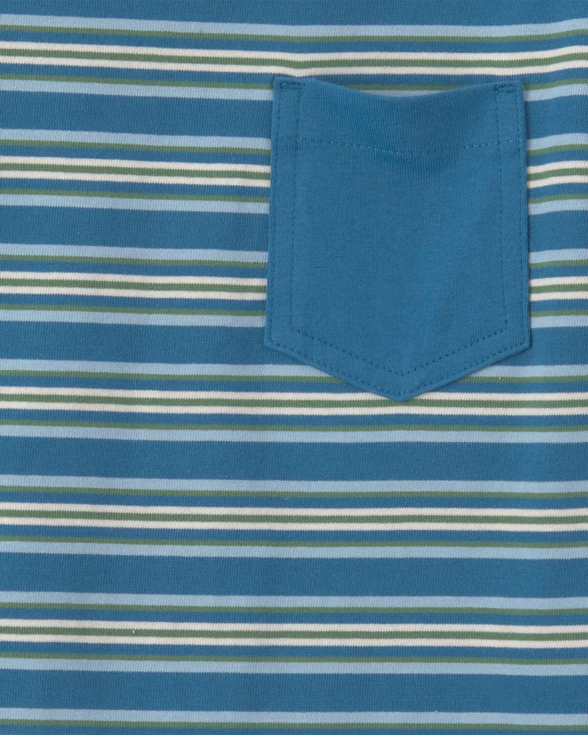 Boys Striped Short-Sleeve T-Shirt - Blue - Image 2