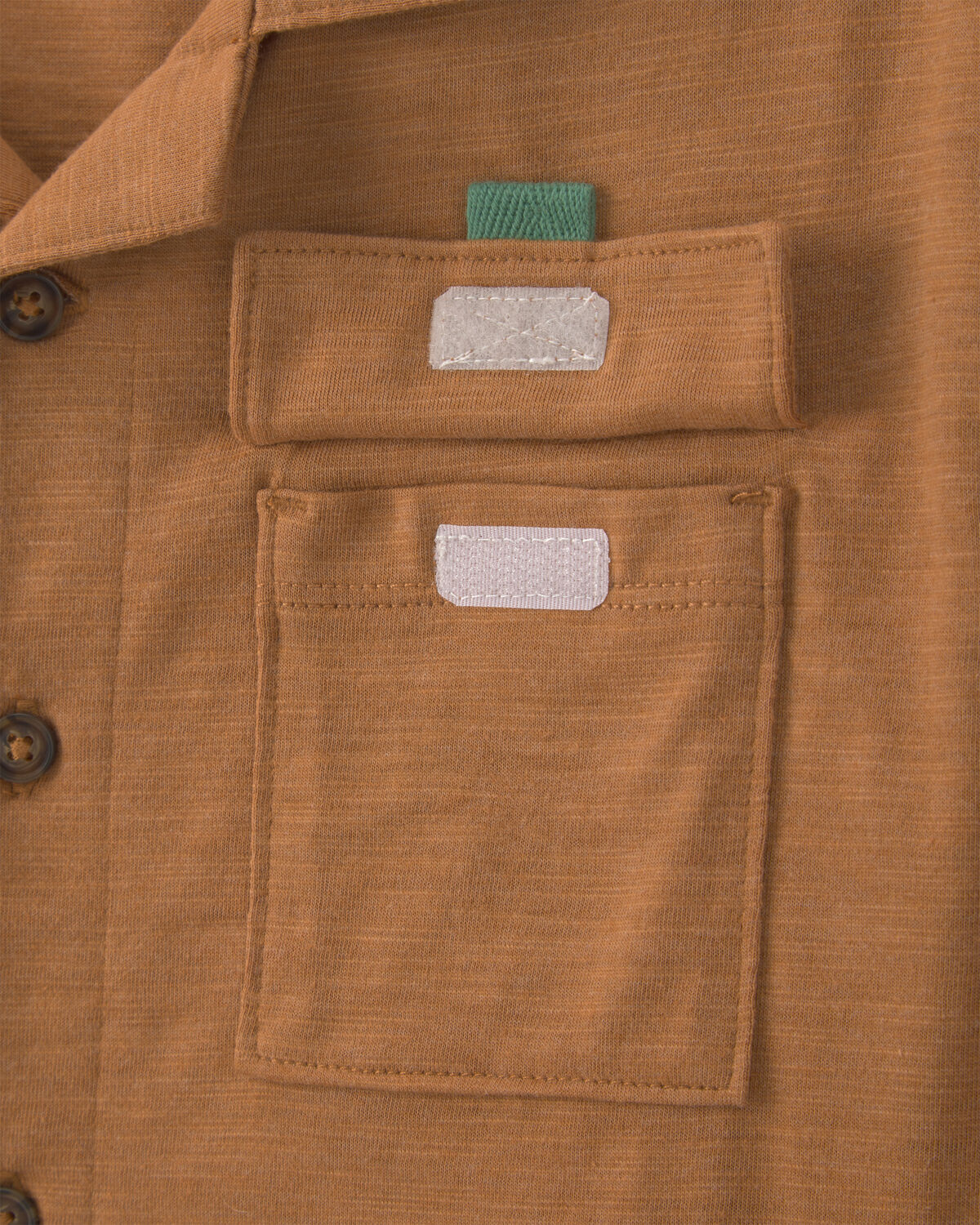Boys Short-Sleeve Button-Down Shirt - Brown - Image 2