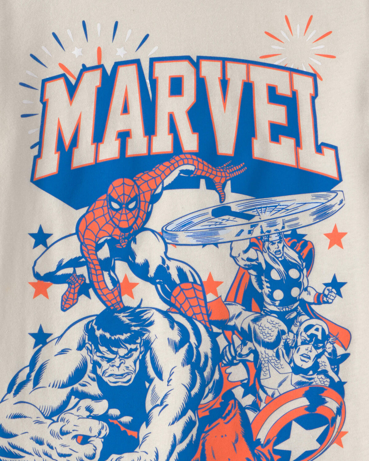 Boys ©Marvel Fourth Of July Graphic Tee - Cream - Image 2