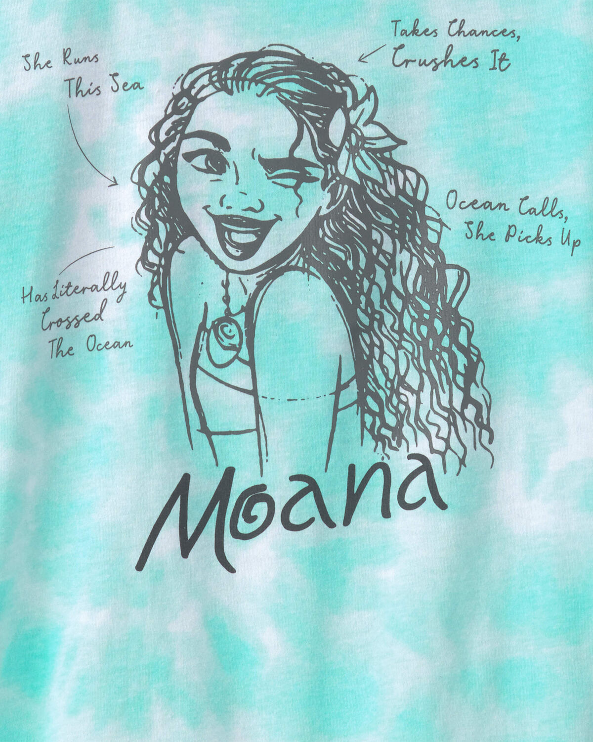 Girls Disney© Moana Graphic Tee - Turquoise - Image 3