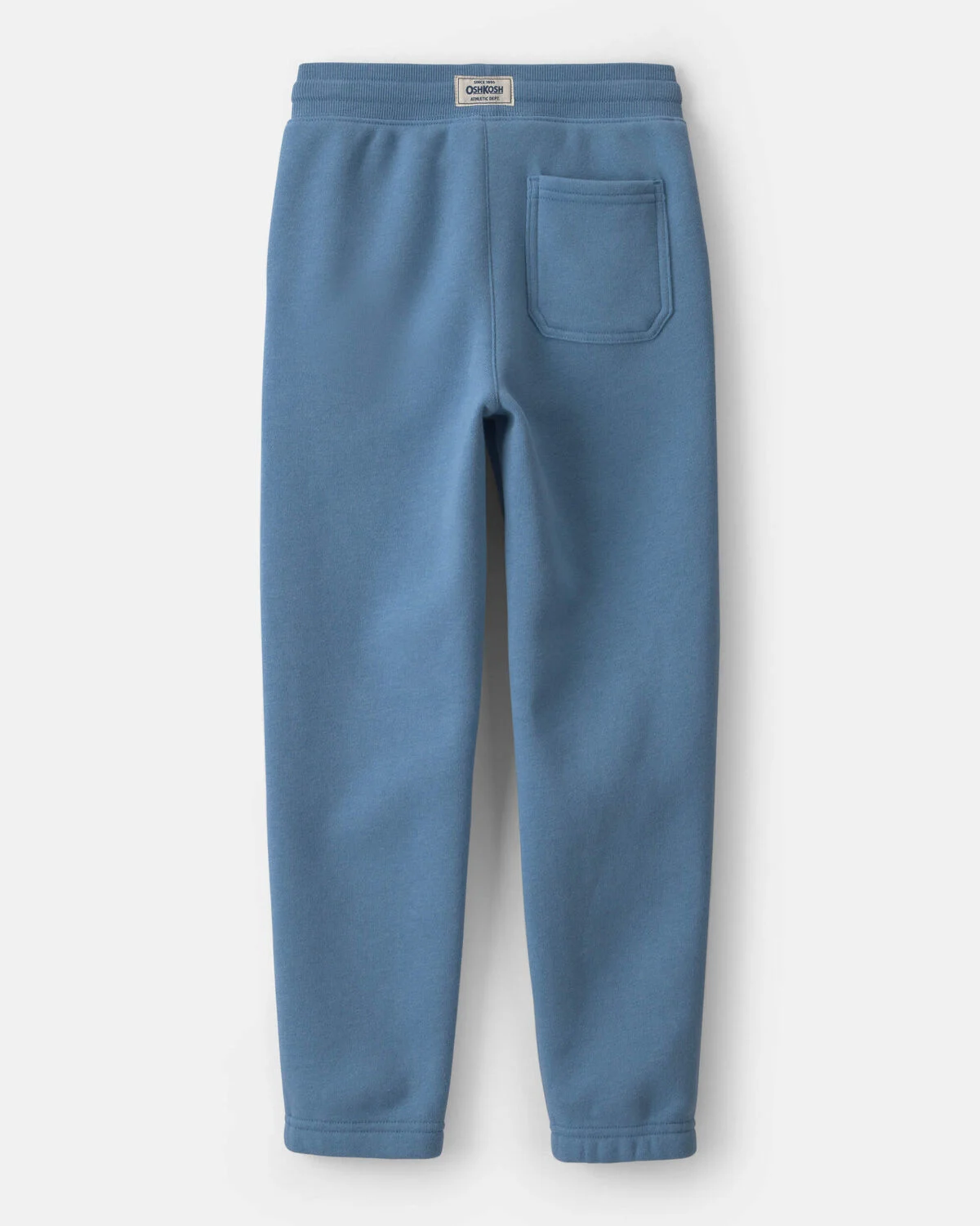 Boys Fleece Drawstring Knit Joggers - Blue - Image 2