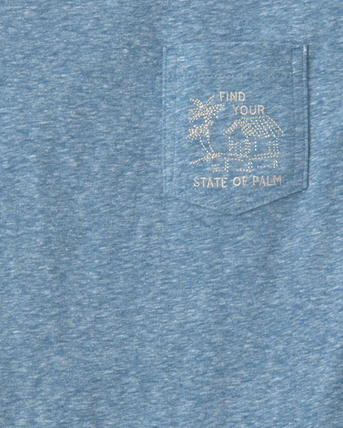 Boys 'State of Palm' Beach Embroidered Graphic Tee - Blue - Image 2