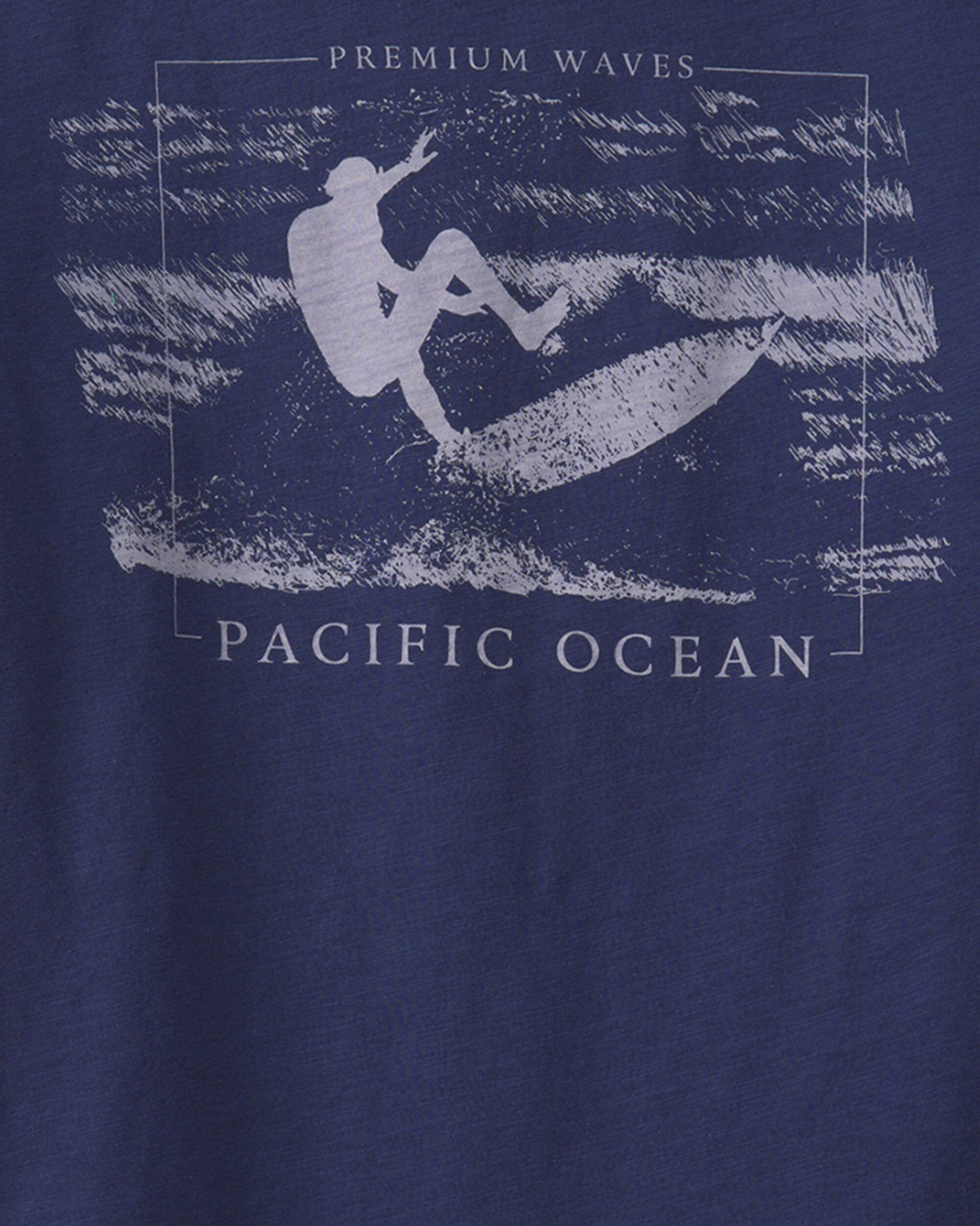 Boys Surfing Graphic Tee - Navy - Image 3