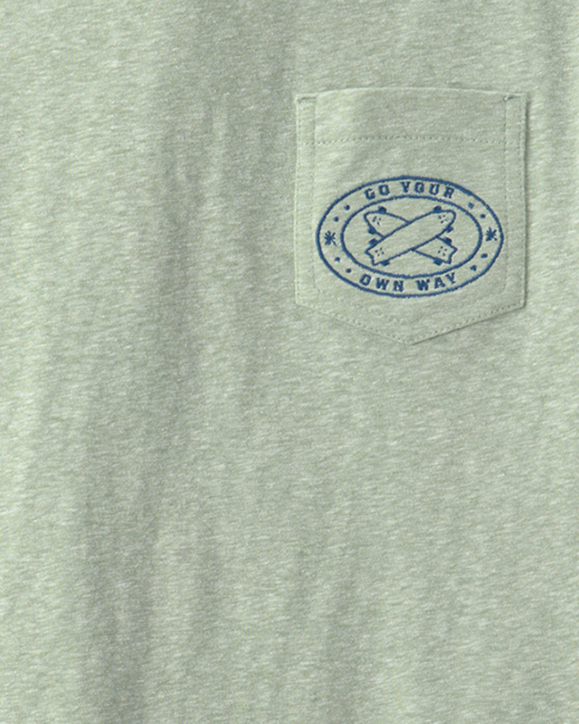 Boys 'State of Palm' Beach Embroidered Graphic Tee - Blue - Image 4