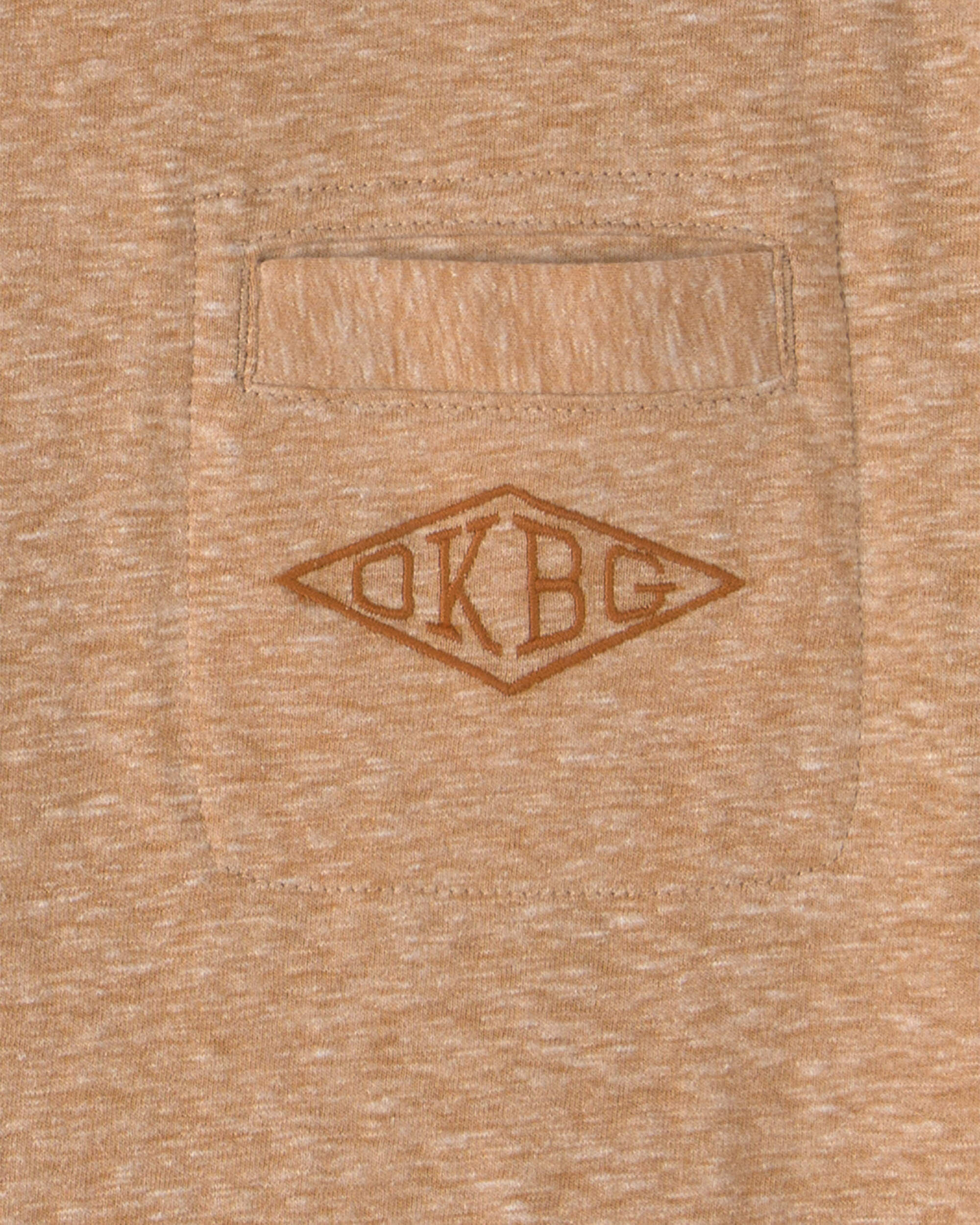 Kid OshKosh Logo Embroidered Pocket Graphic Tee - Yellow - Image 4