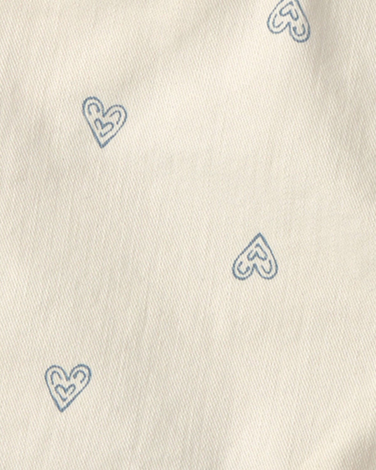 Girls Heart Denim Shorts - Ivory - Image 3