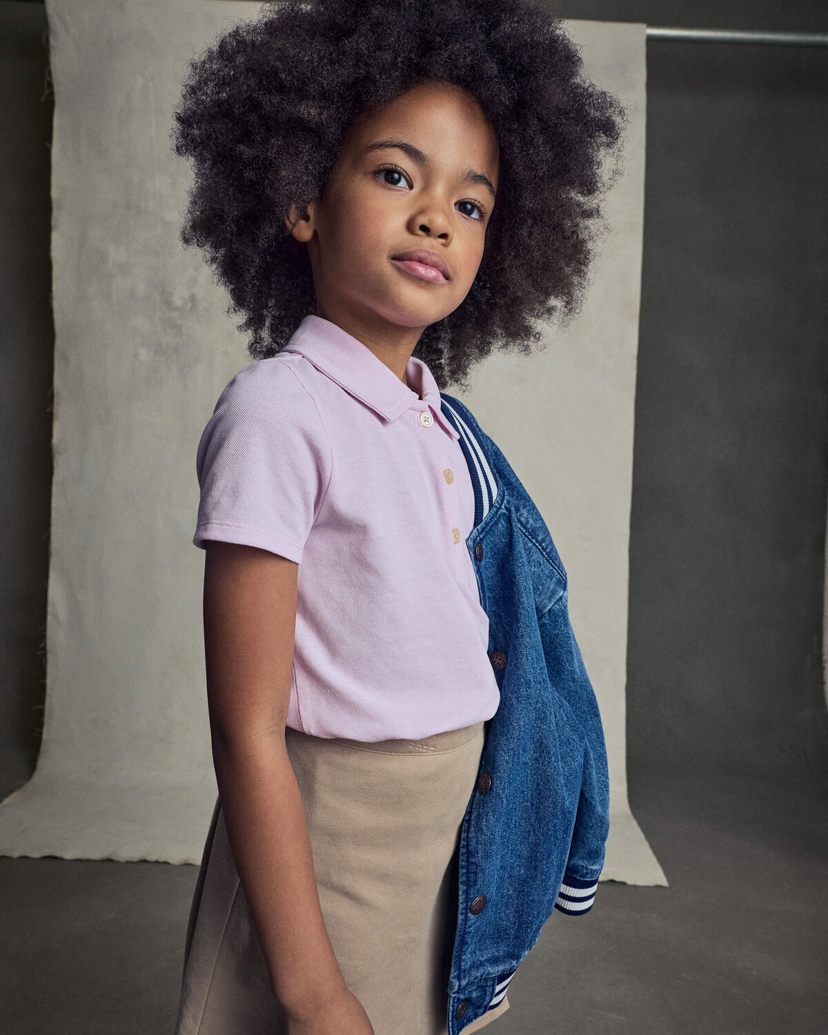 Girls Uniform Ponte Skort - Khaki - Image 5