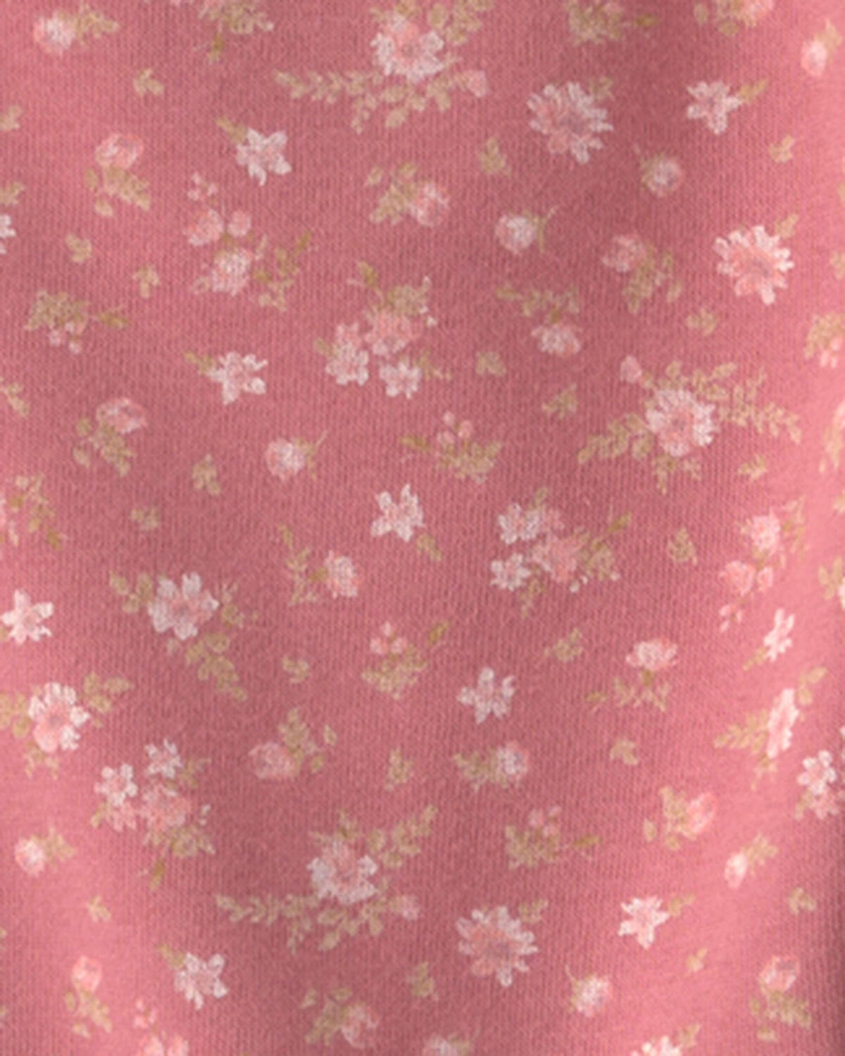 Girls Floral Drawstring Knit Joggers - Pink - Image 3
