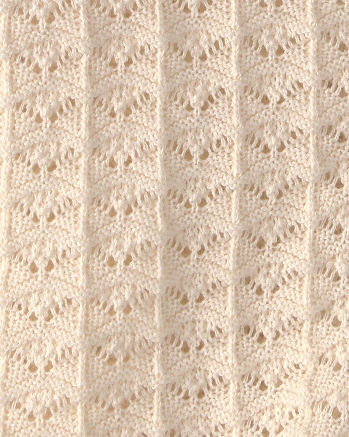 Girls Button-Down Knit Cardigan Sweater - Cream - Image 2