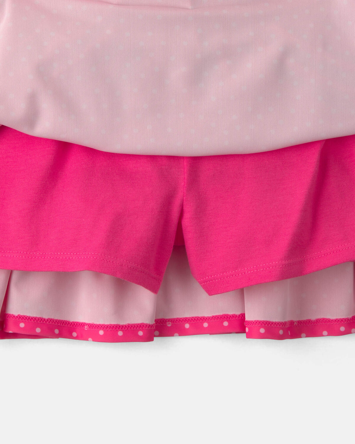Girls Polka Dot Active Skort - Pink - Image 2