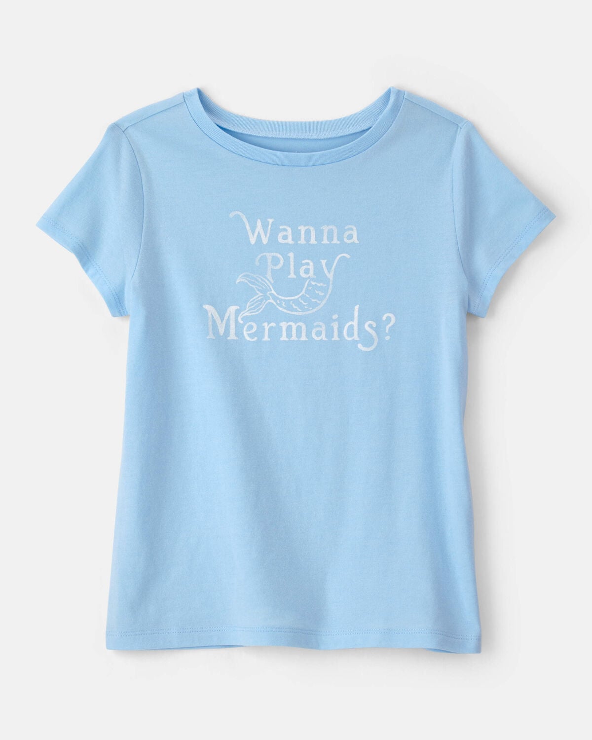 Girls Mermaid Graphic Tee - Blue