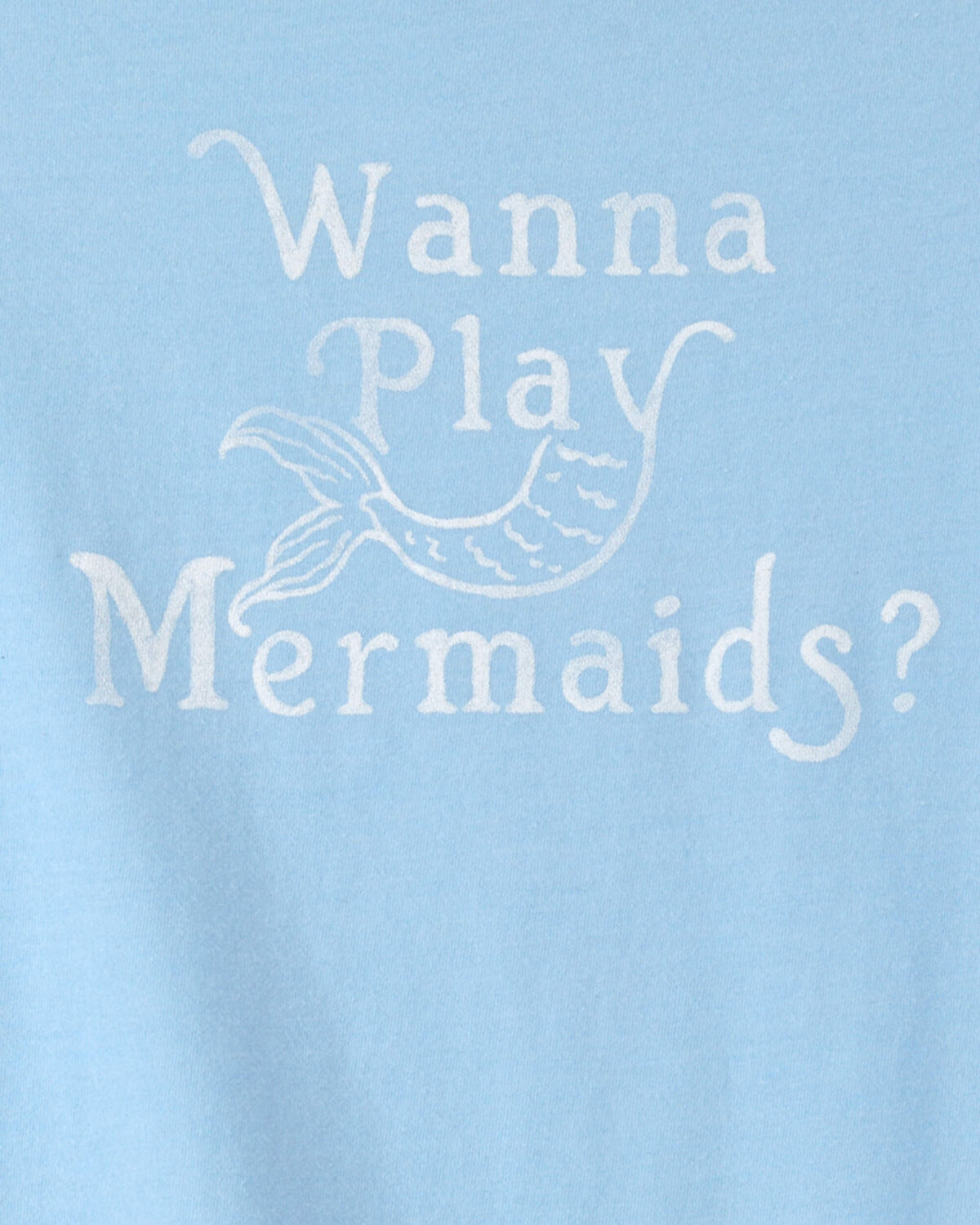 Girls Mermaid Graphic Tee - Blue - Image 2