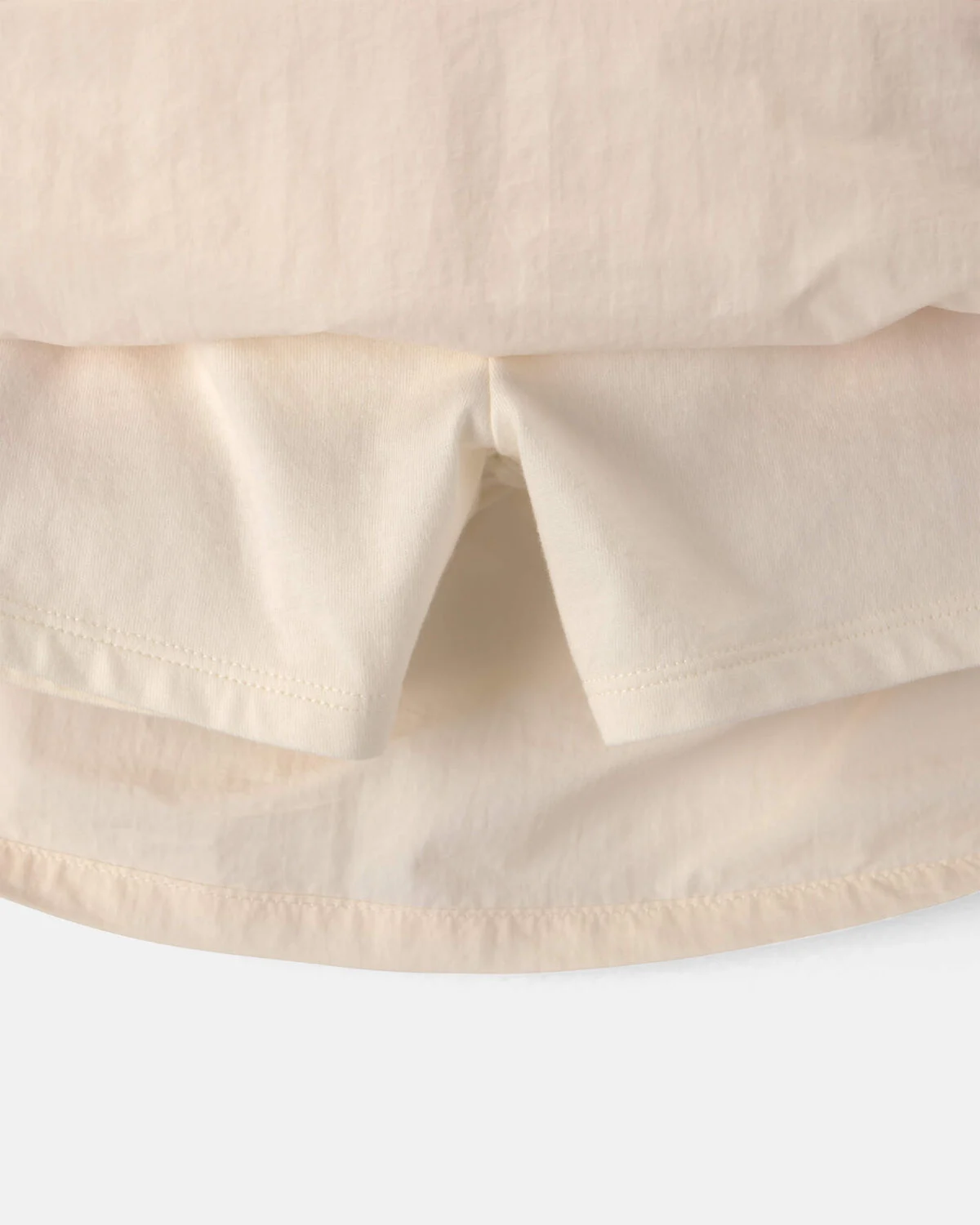Girls Colorblock Skort - Ivory/Pink - Image 2