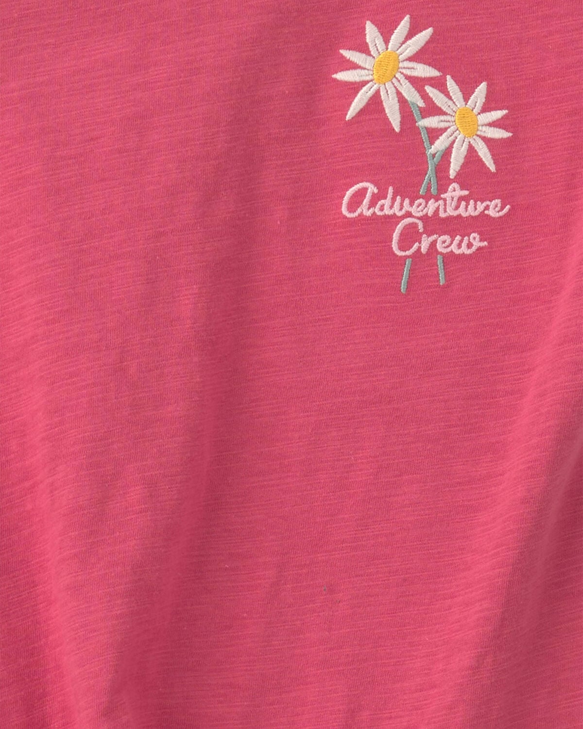 Girls 'Adventure Crew' Graphic Tee - Red - Image 3