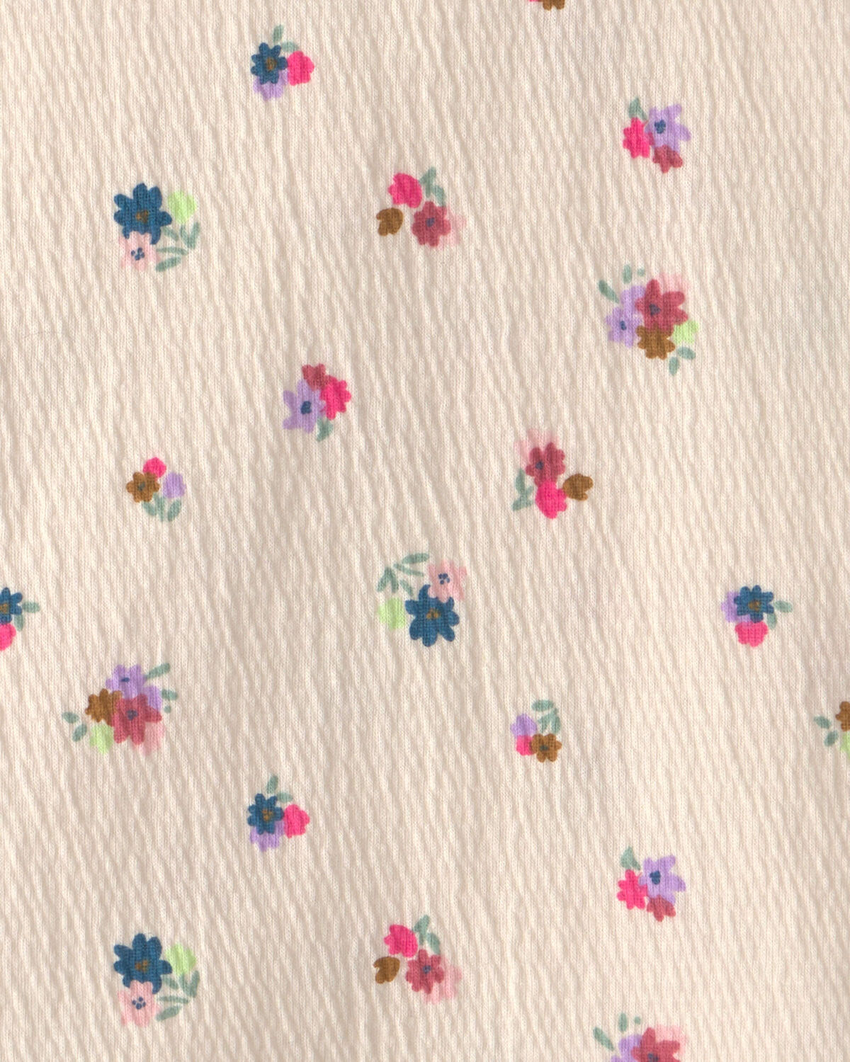 Girls Floral Short-Sleeve Top - Cream - Image 2