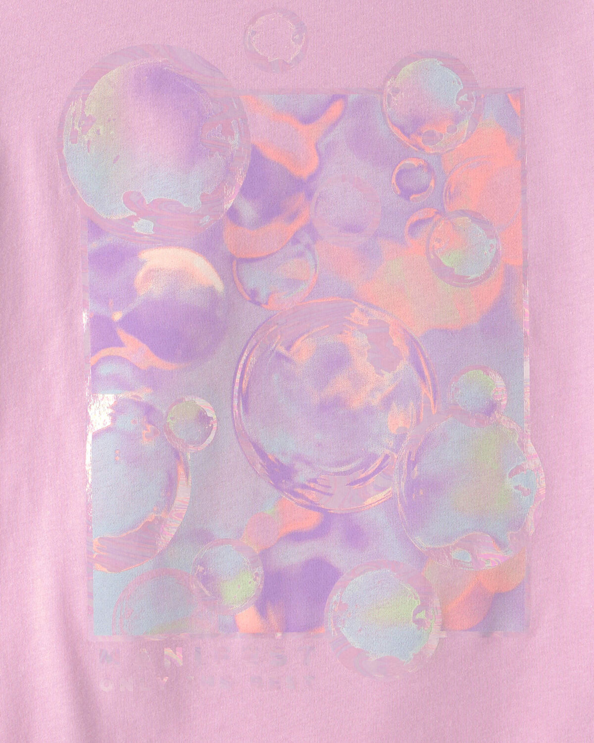 Girls Bubble Oversized Graphic Tee - Pink - Image 3