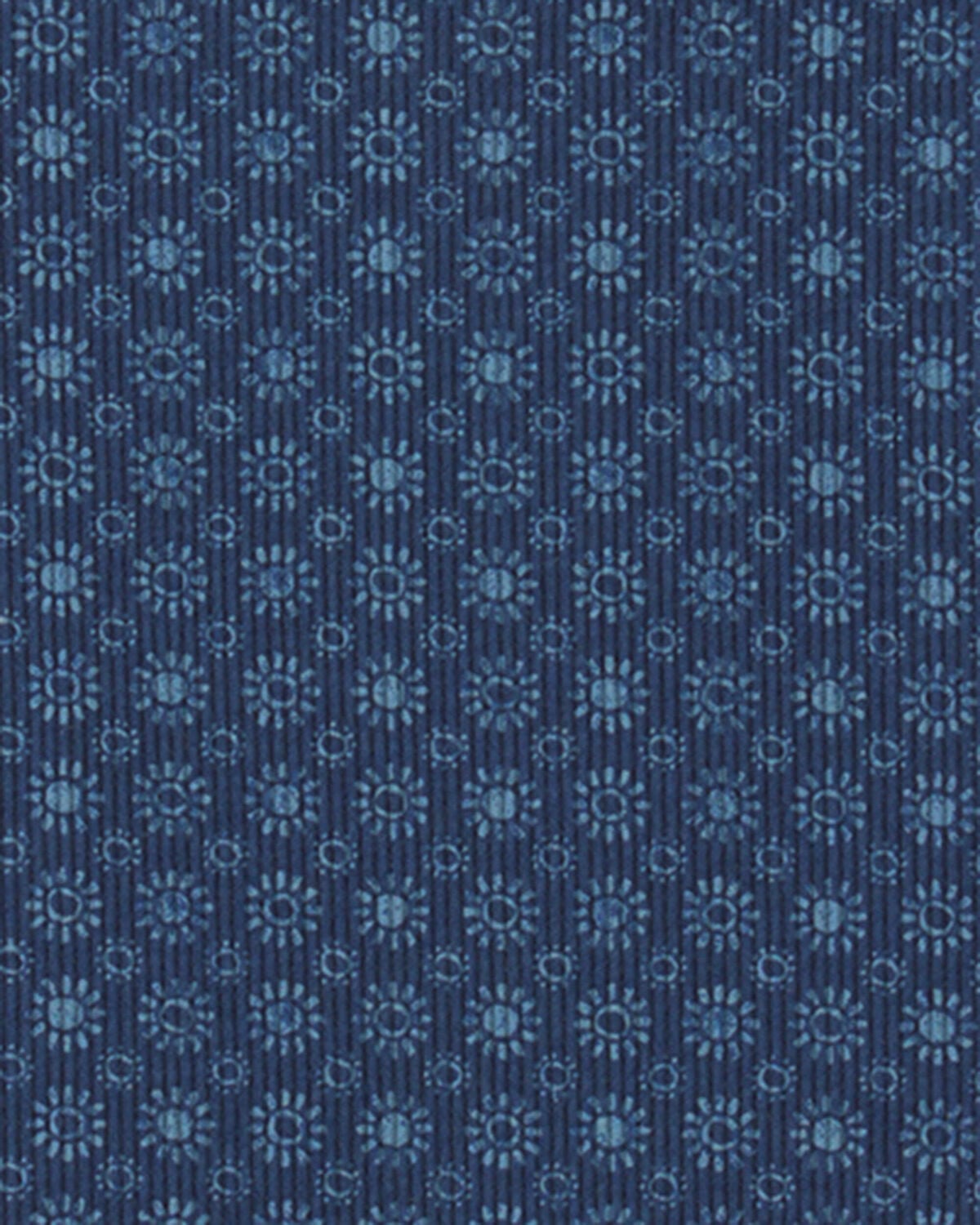 Girls Floral Ribbed Tee - Navy - Image 2