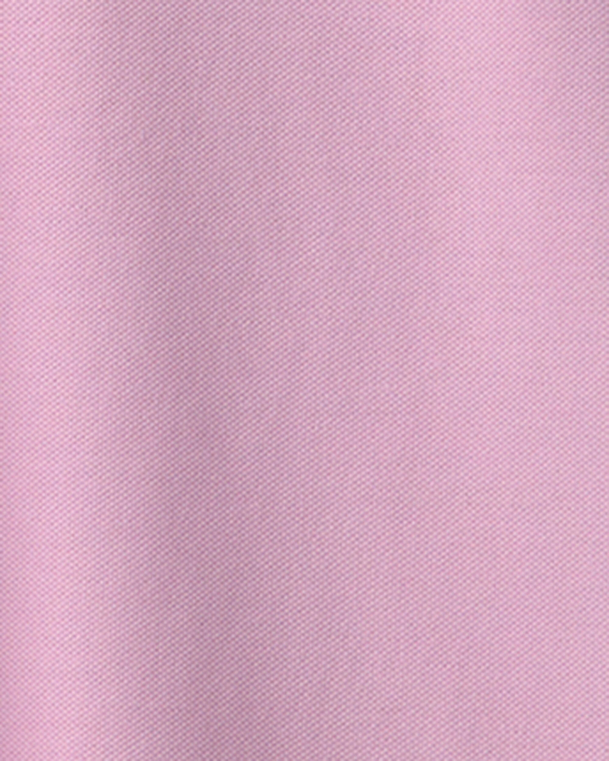 Girls Uniform Piqué Short-Sleeve Dress - Pink - Image 5