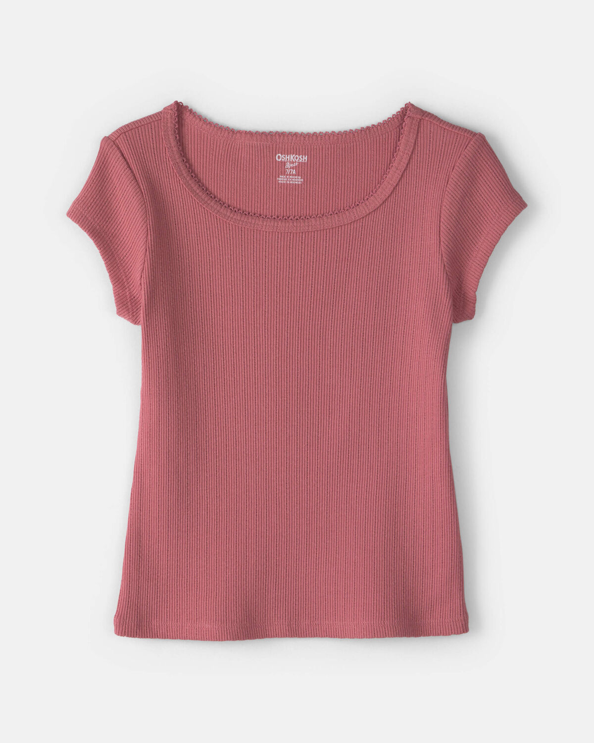 Girls Ribbed Top - Pink