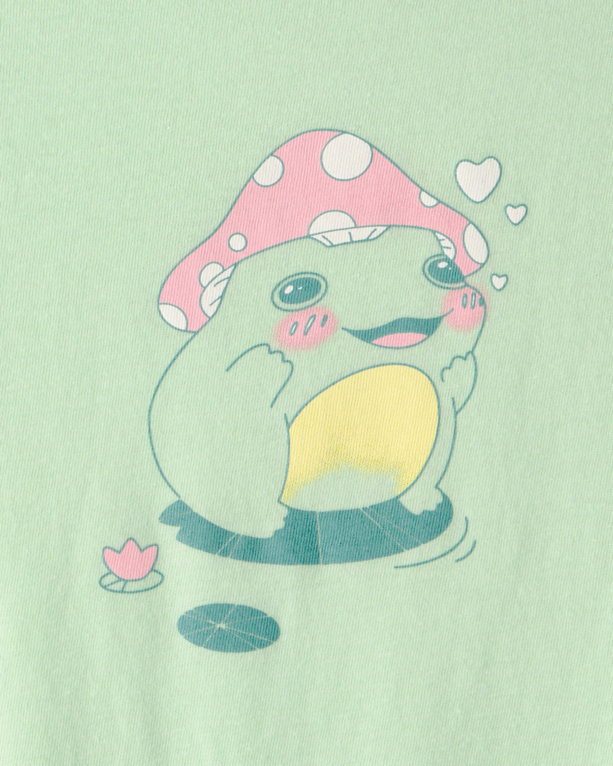 Girls Frog Graphic Tee - Green - Image 3