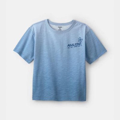 Boys 'Poolside' Ombre Graphic Tee  - Blue