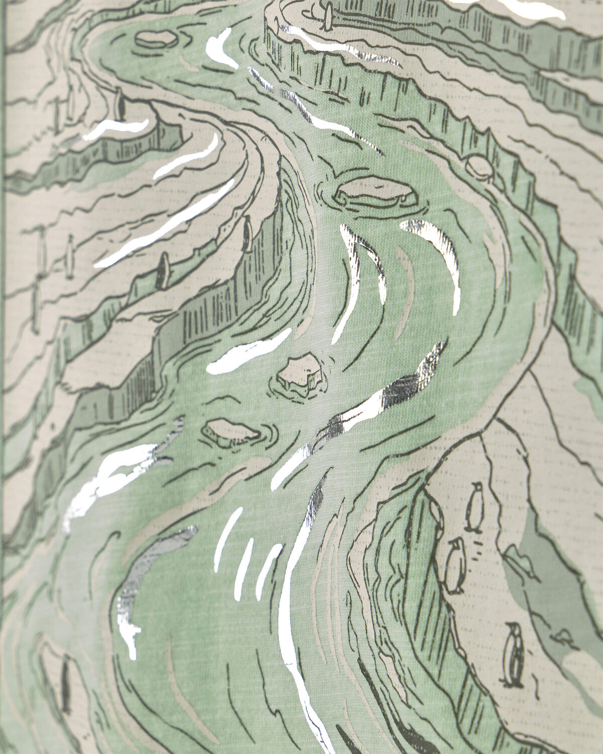 Boys 'Glacier Expedition' Mountain Long-Sleeve Graphic Tee - Green - Image 2
