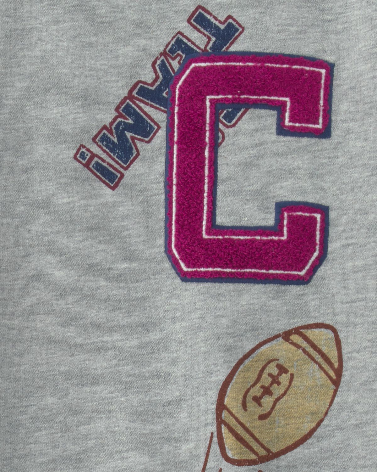 Boys 'Captain' Athlete Pullover Sweatshirt - Grey - Image 2