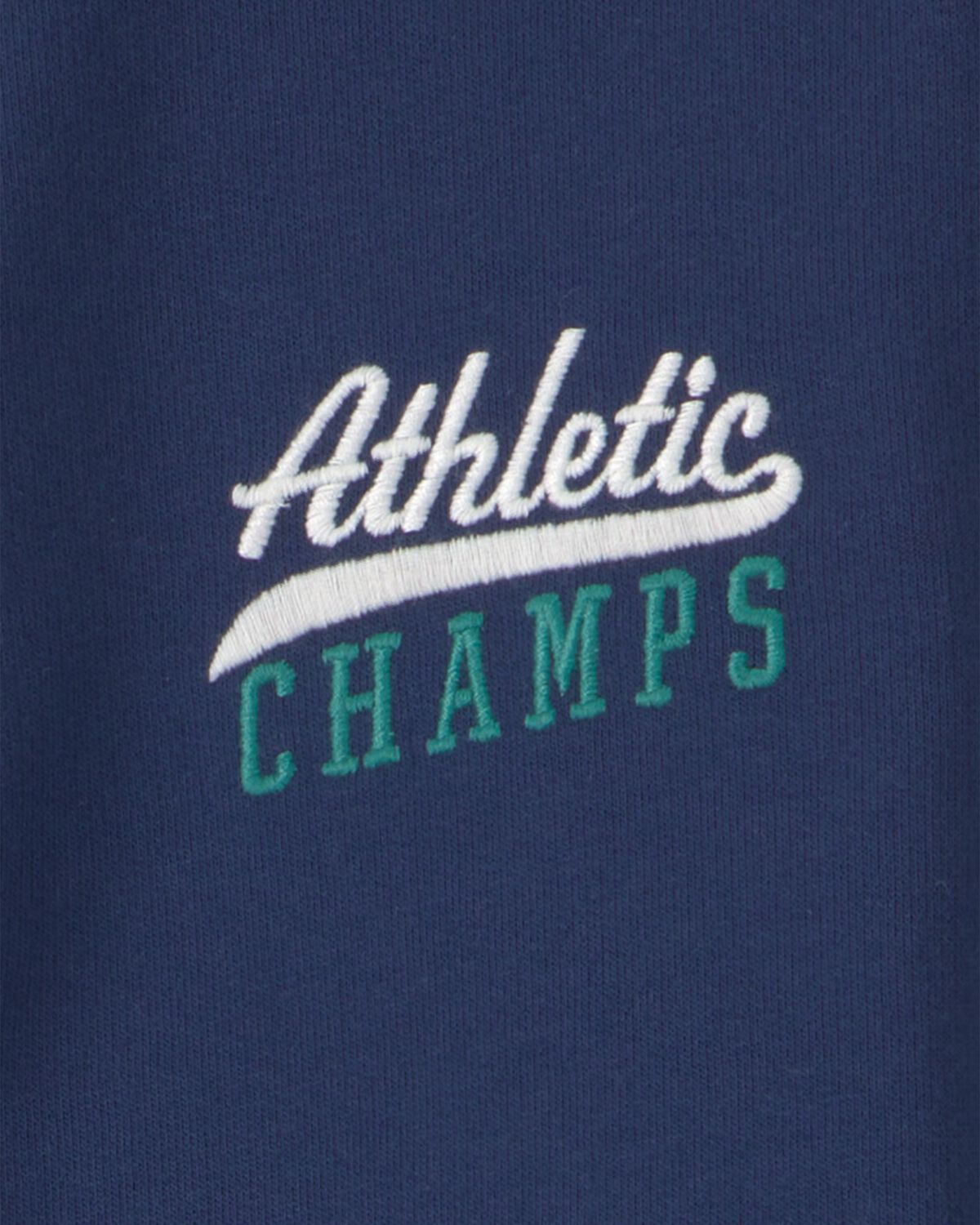 Boys 'Athletic Champs' Game Day French Terry Cardigan - Navy Blue - Image 5