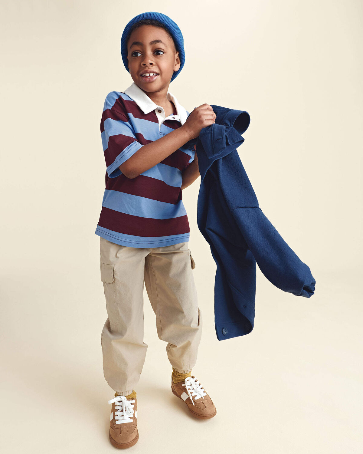 Boys Cargo Joggers - Khaki - Image 2