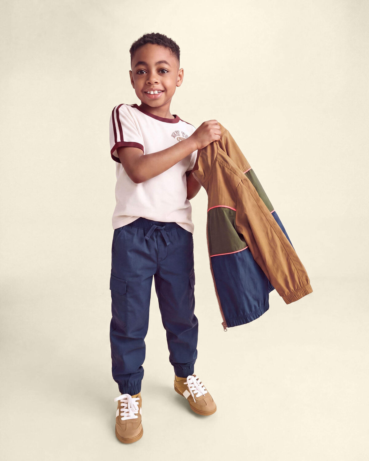 Boys Cargo Joggers - Navy Blue - Image 5