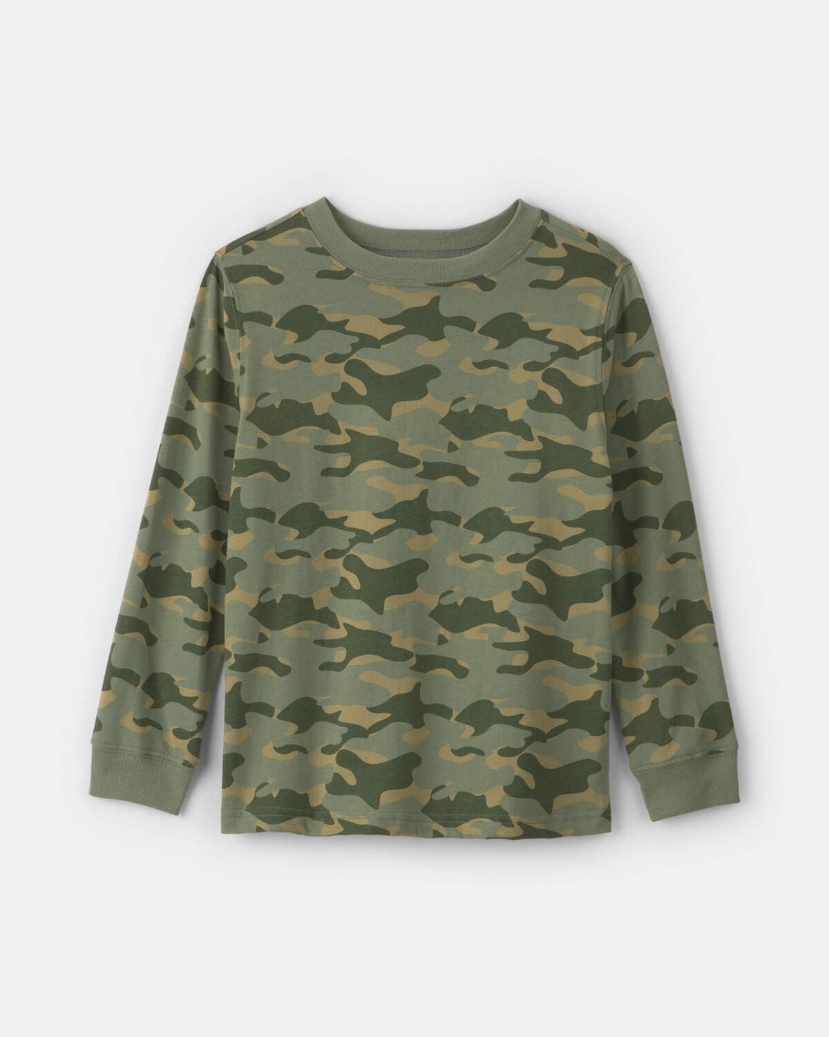 Boys Camo Long-Sleeve T-Shirt - Green