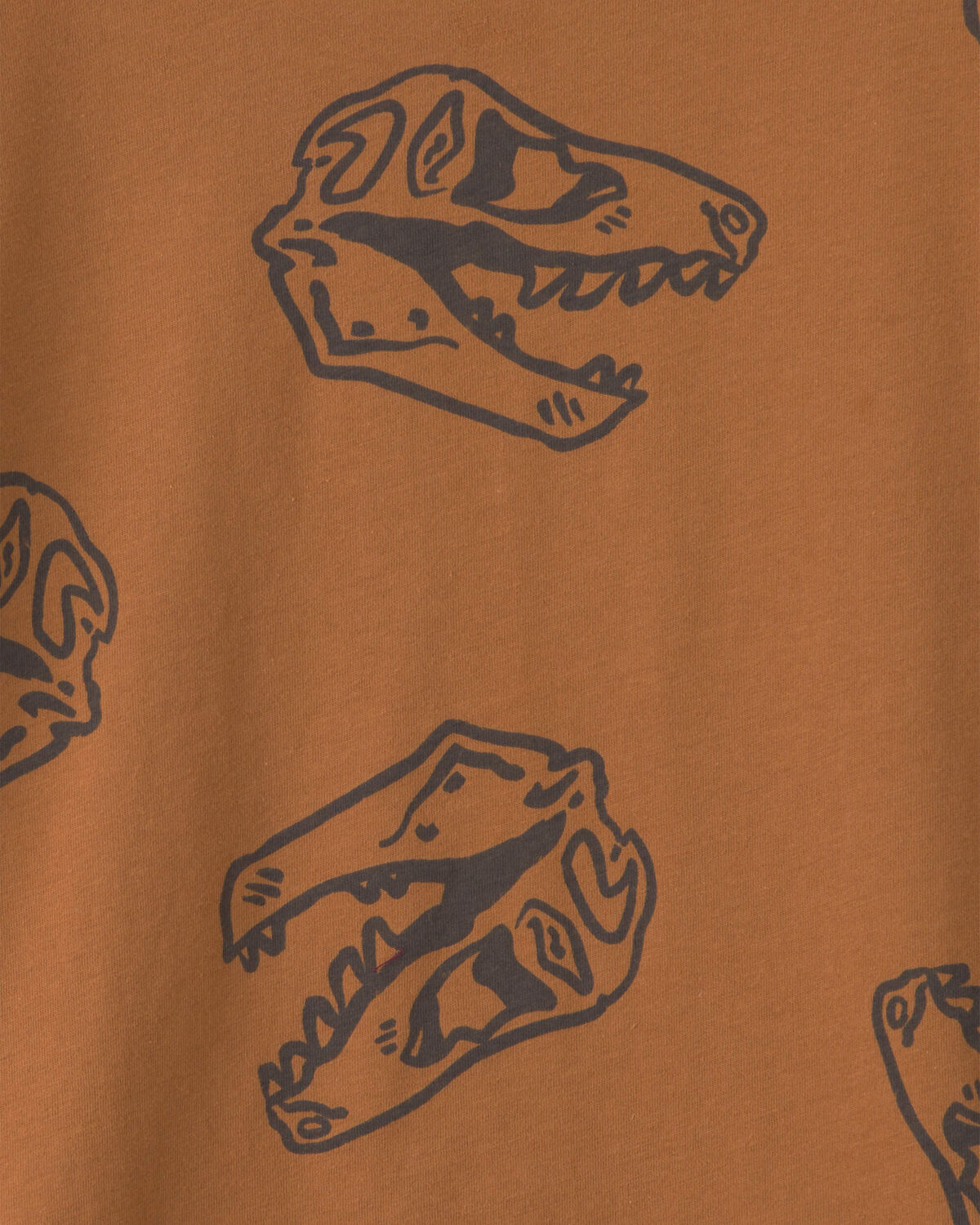 Boys Dinosaur Long-Sleeve T-Shirt - Brown - Image 2
