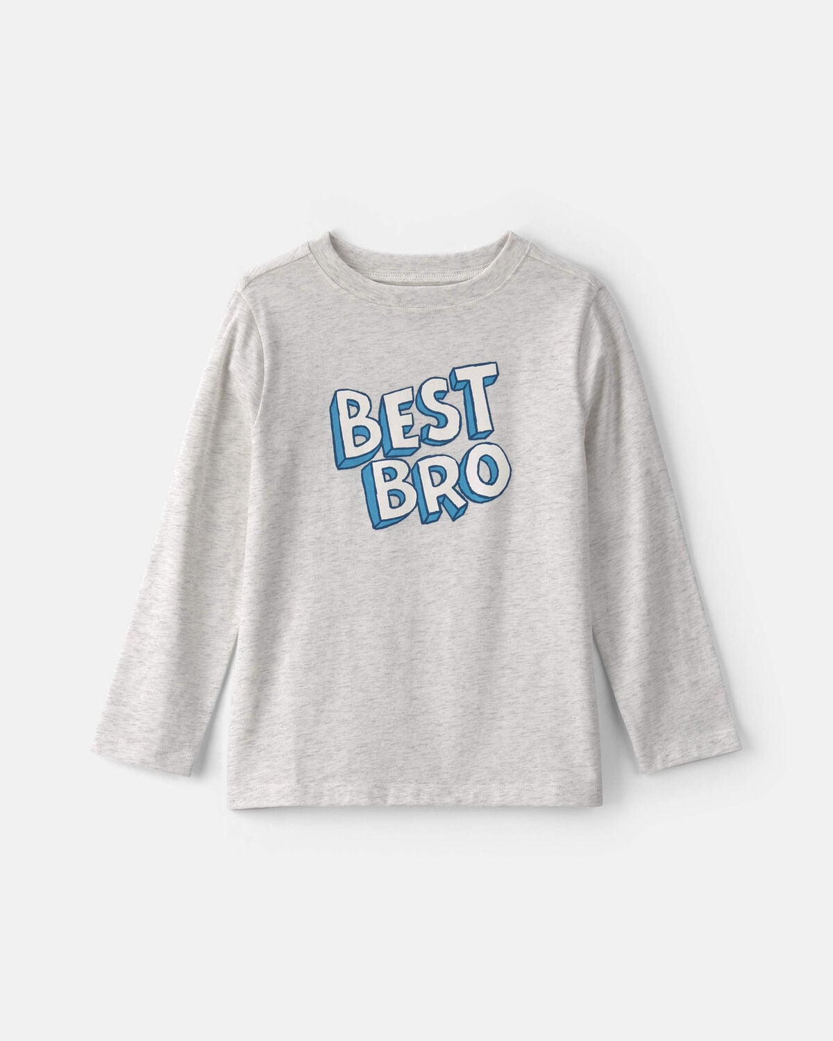 Boys 'Best Bro' Long-Sleeve Graphic Tee - Grey